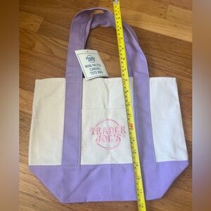 Trader Joe’s Purple mini Canvas Tote Bag #2